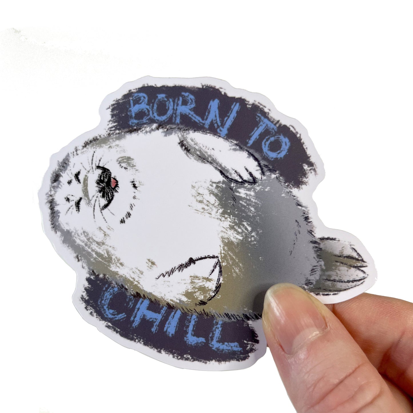 Born to Chill Seal Sticker 3inch