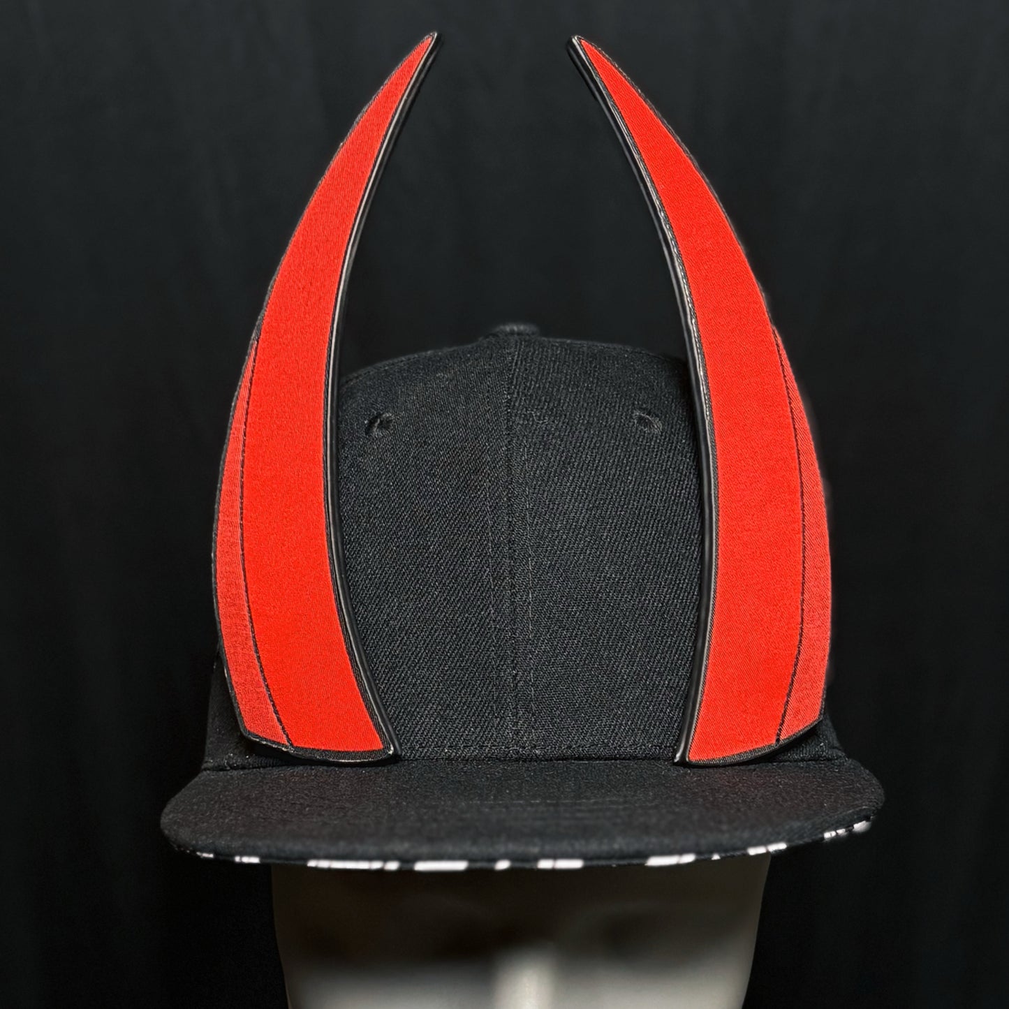 Red Curved Horns