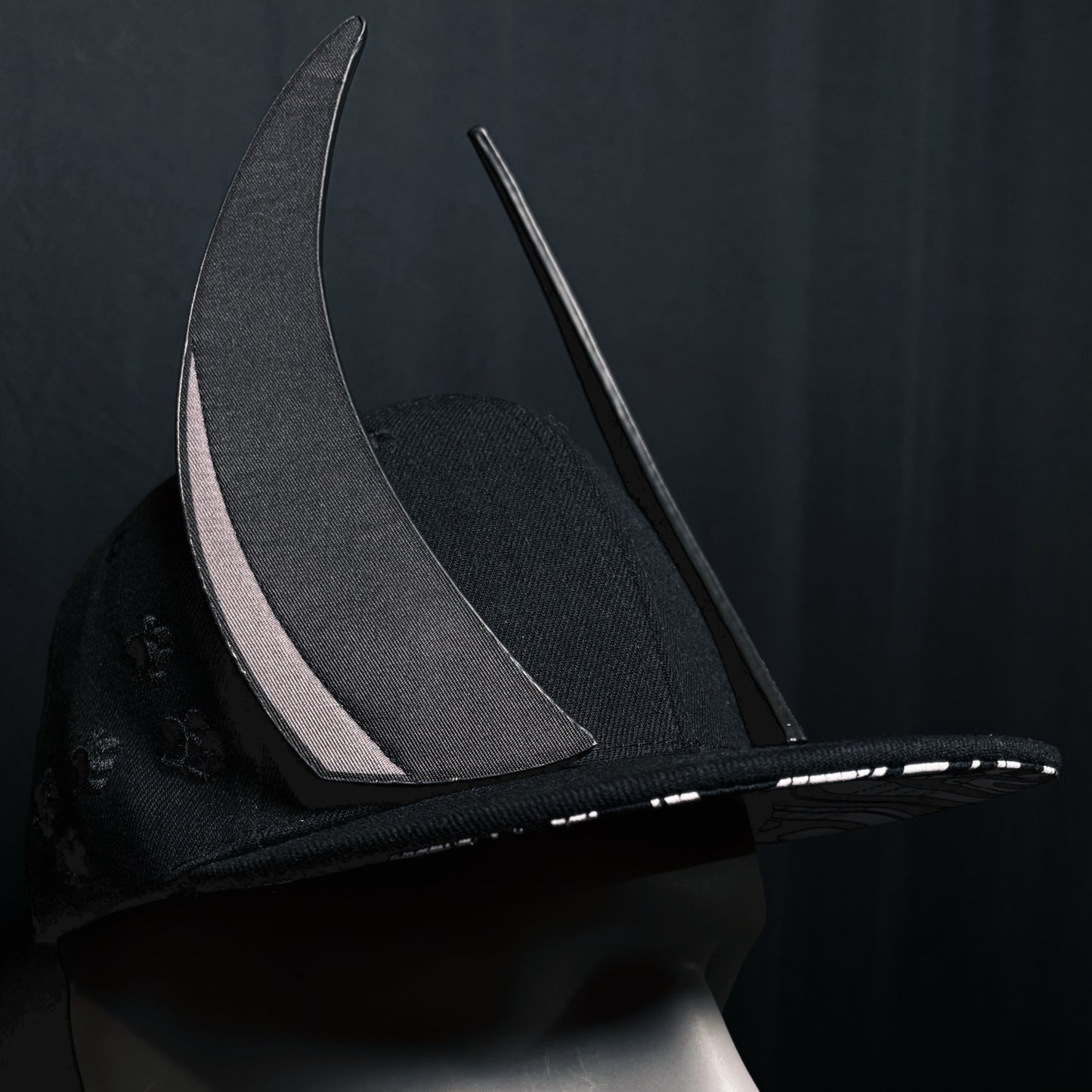 Black Curved Horns