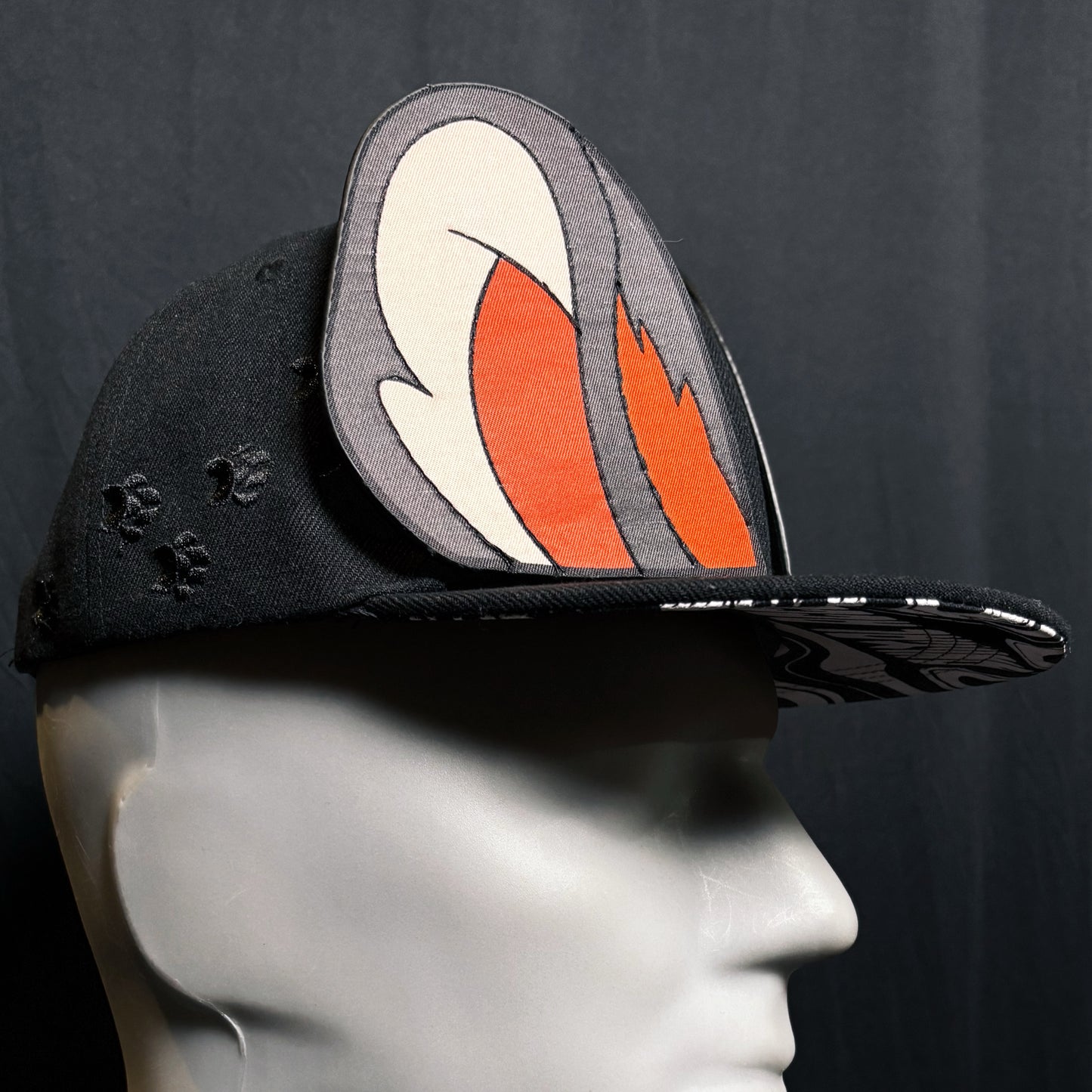 Orange Big Cat Ears