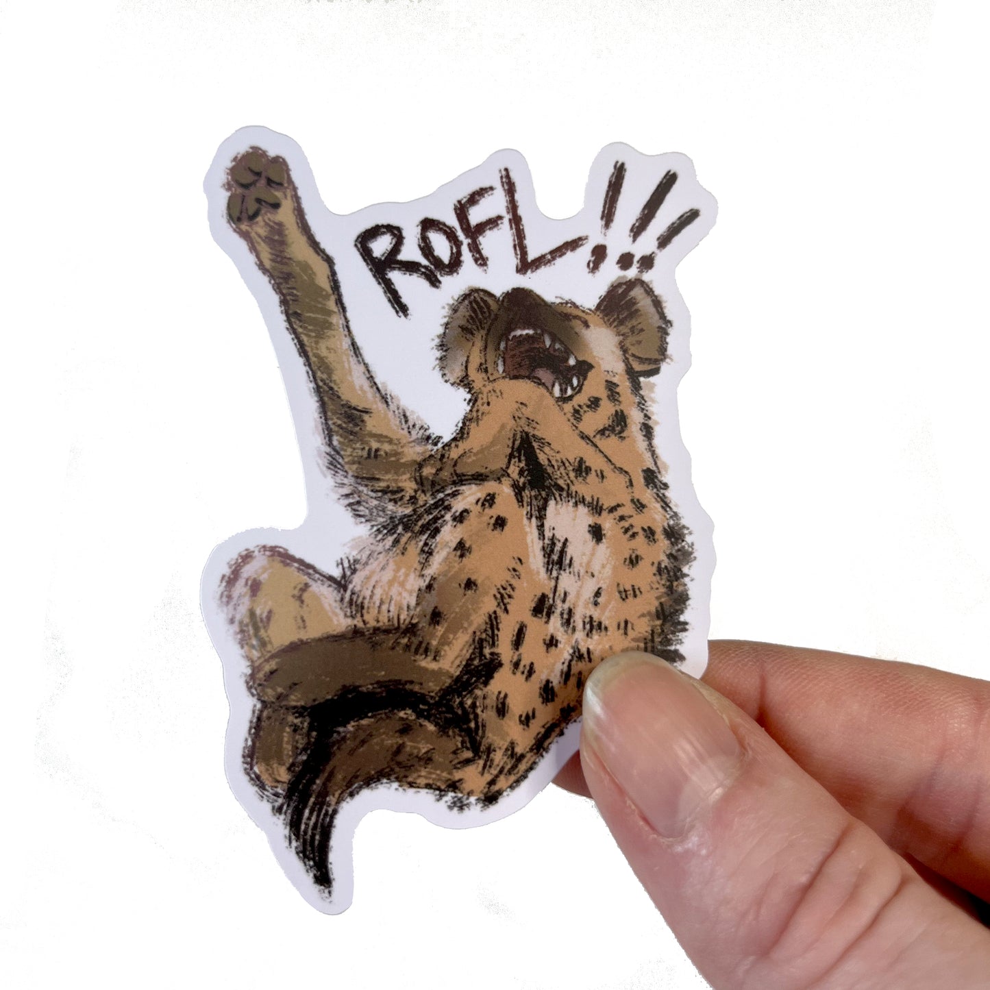 ROFL Hyena Sticker 3inch and 4inch